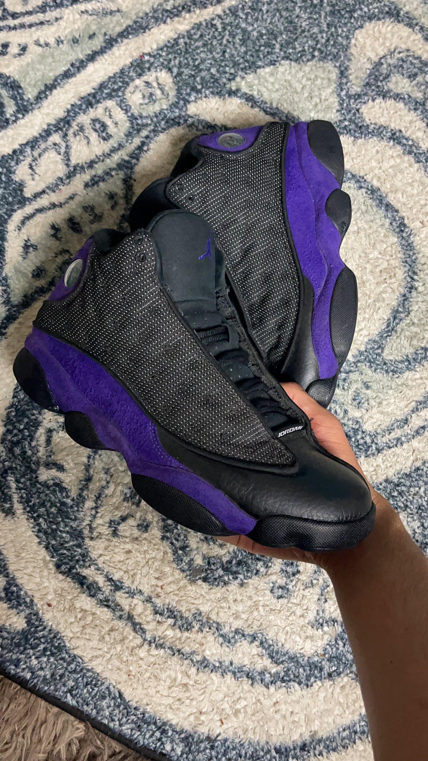 jordan 13 court purple size 9