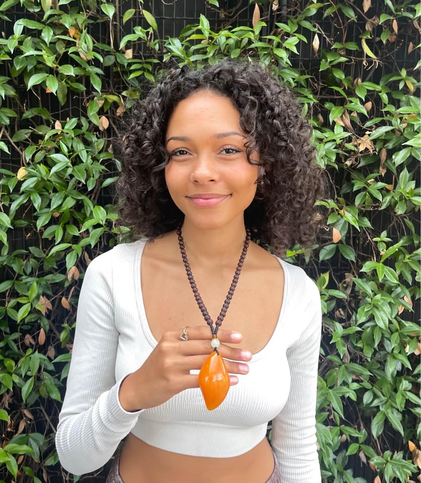Amber Diamond Necklace – photo 1
