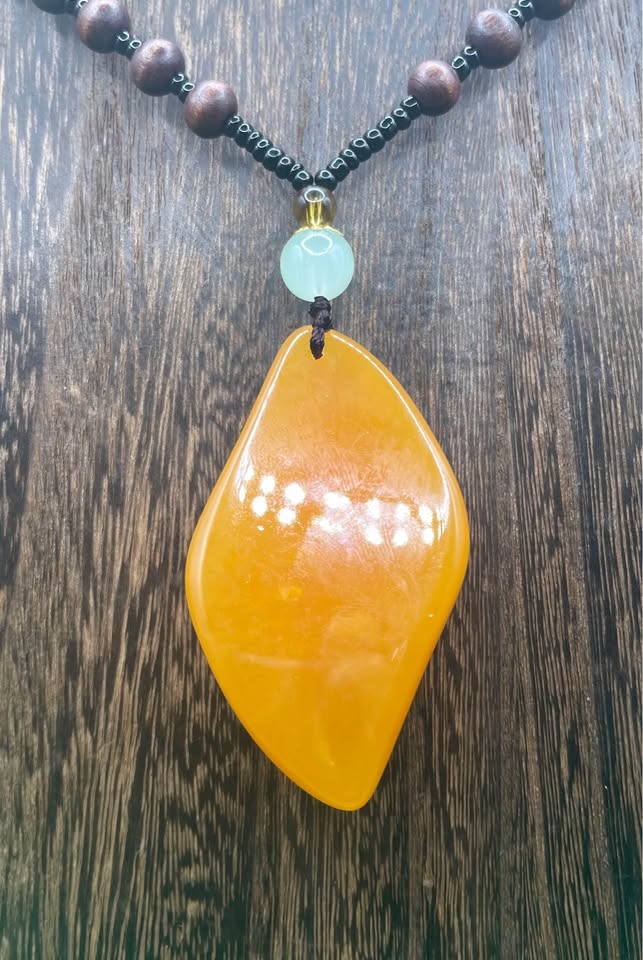 Amber Diamond Necklace – photo 3