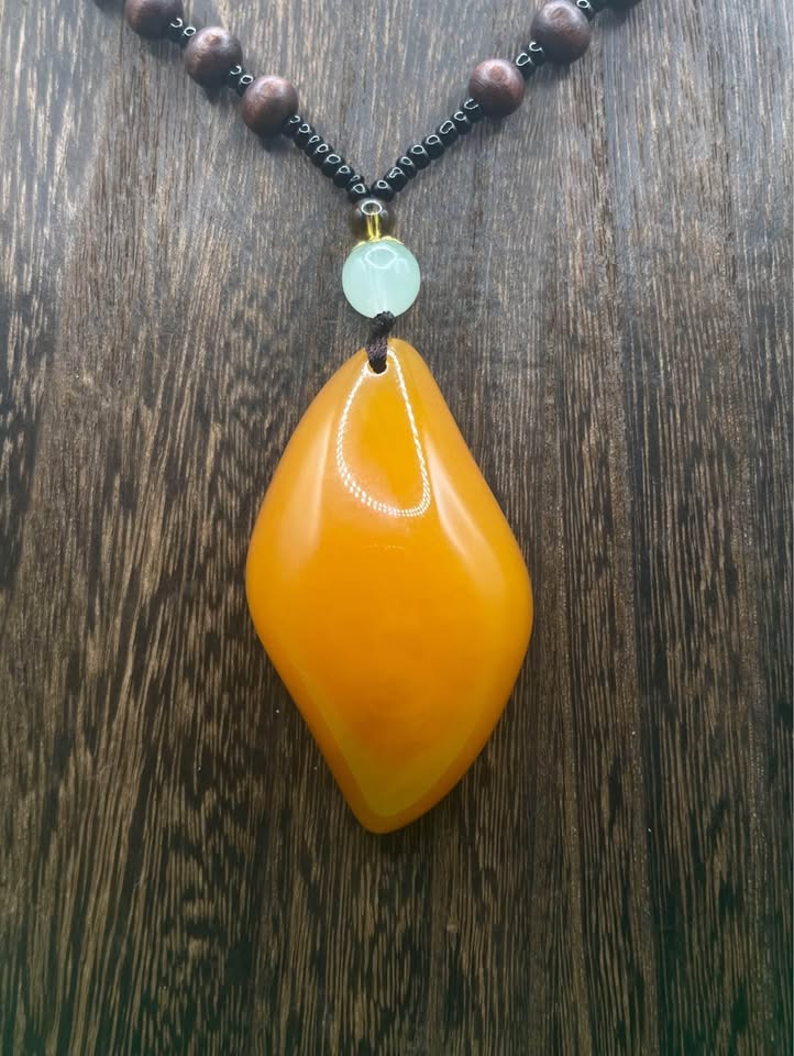 Amber Diamond Necklace – photo 2