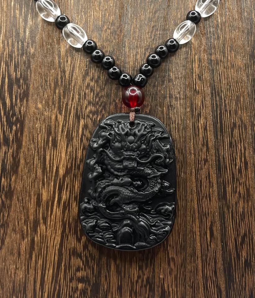 Black Luck Dragon Necklace – photo 1