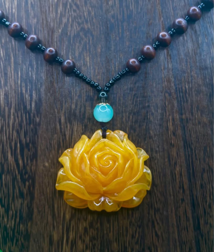 Orange Bloom Pendant Necklace – photo 1
