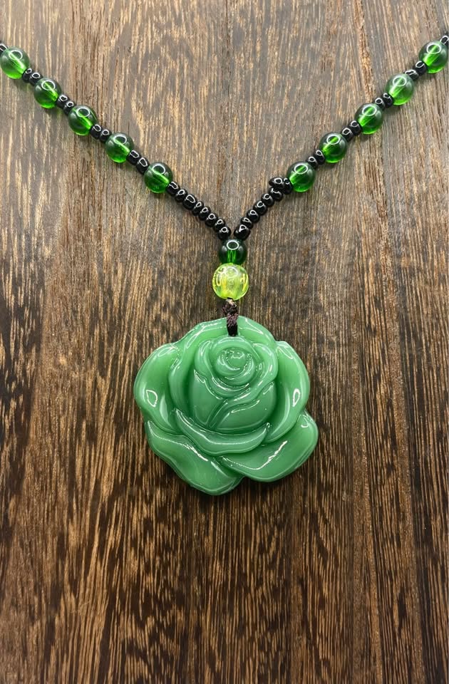 Evergreen Rose Pendant Necklace – photo 1
