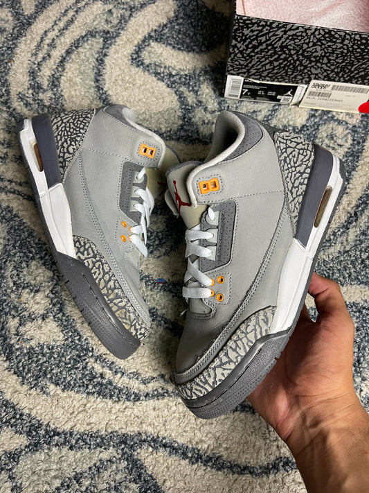 Jordan 3 cool grey size 7