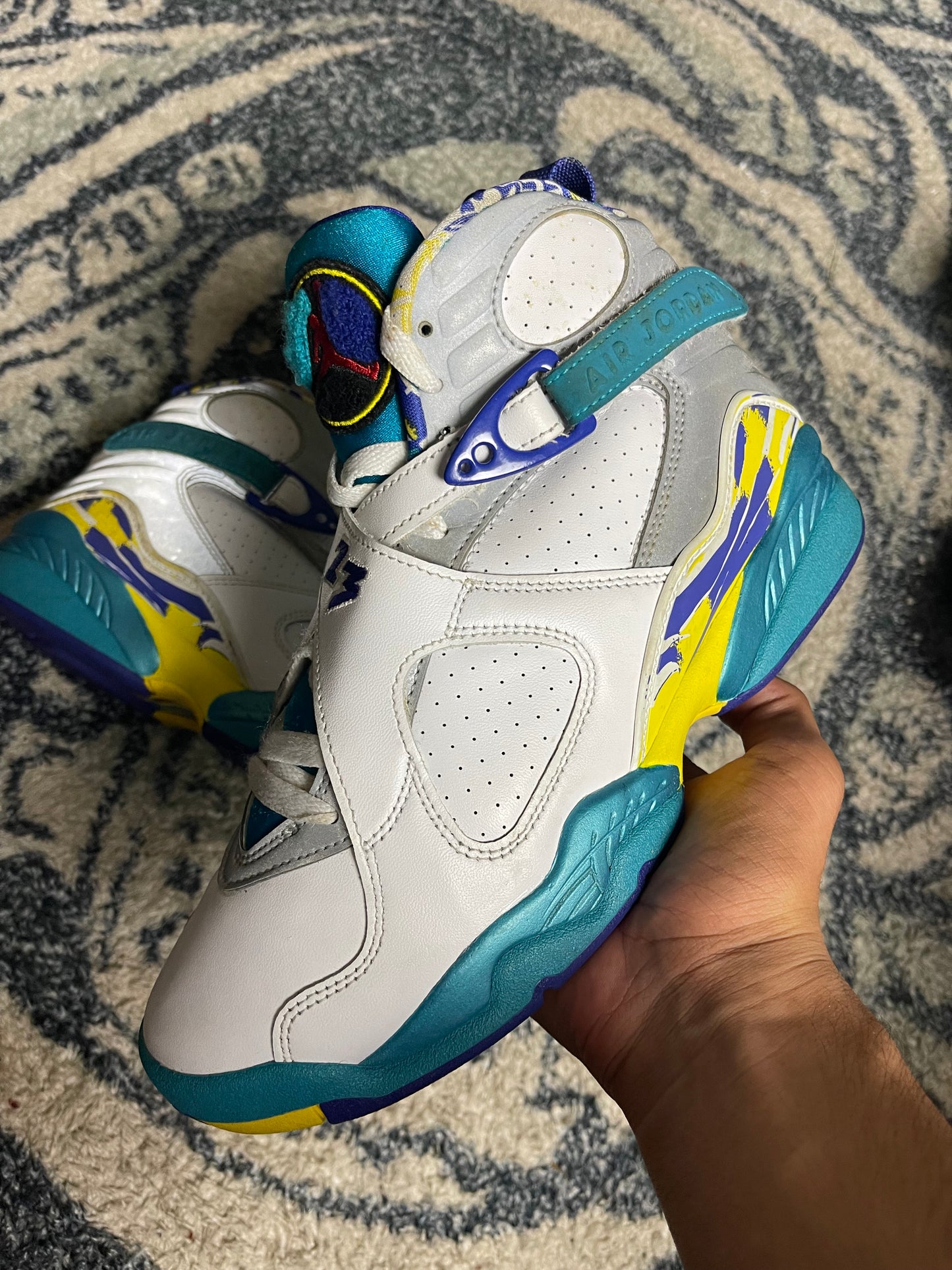 Jordan 8 Retro White Aqua