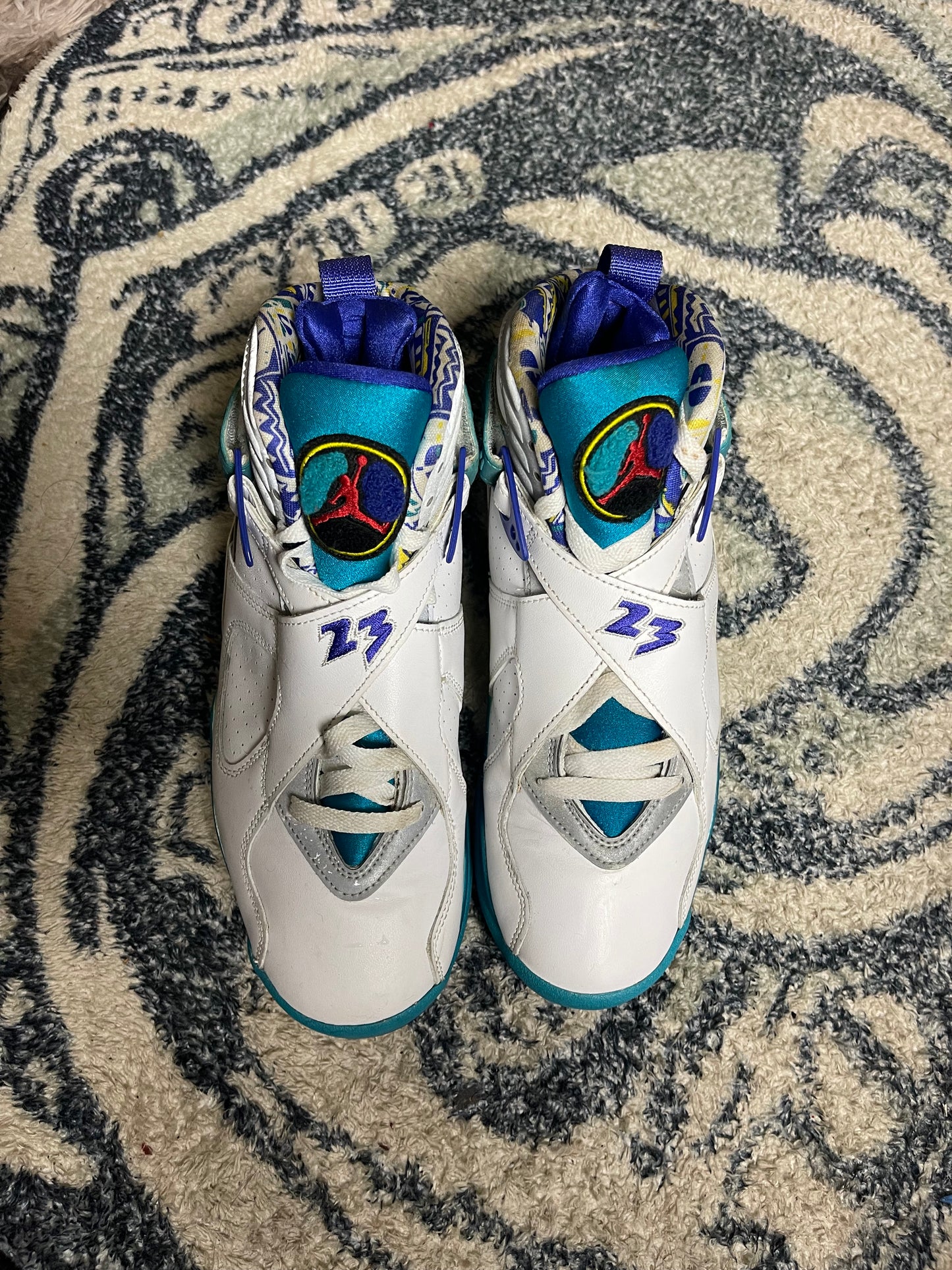 Jordan 8 Retro White Aqua